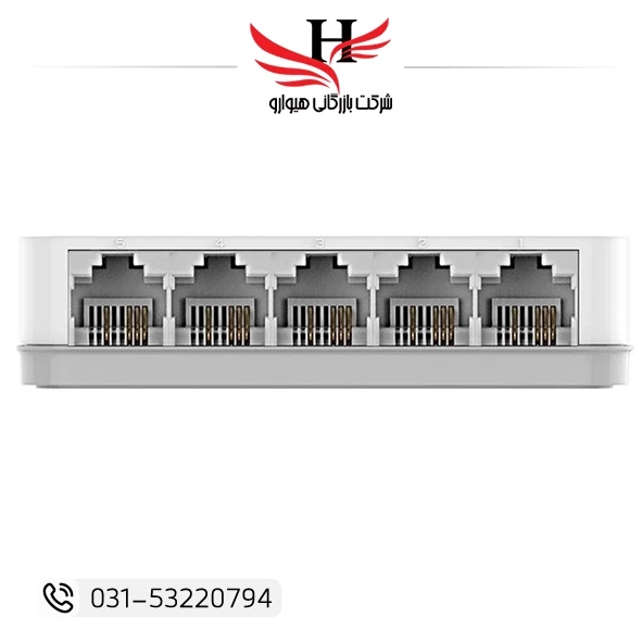دیتا سوییچ شبکه دیلینک 5 پورت مدل D-LINK DES-1005C با طراحی کوچک و کارایی بالا، مناسب شبکههای خانگی و اداری | خرید و پخش عمده از هیوارو، نمایندگی در شهرضا، استان اصفهان و استان تهران
